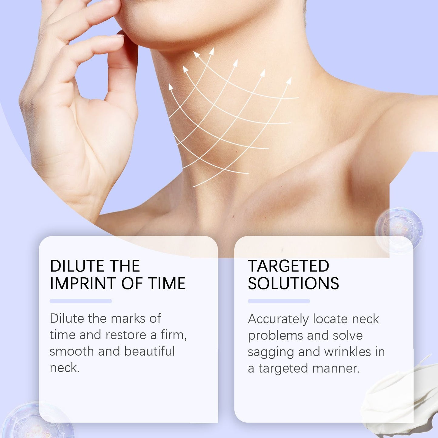 OUHOE Anti-Aging Neck Cream: Visibly Smooth Fine Lines & Firm Crepey Skin with Hydrating Rejuvenation