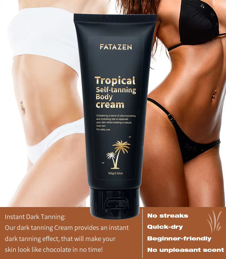 FATZAZEN Tropical Self-Tanning Body Cream - Loxvira
