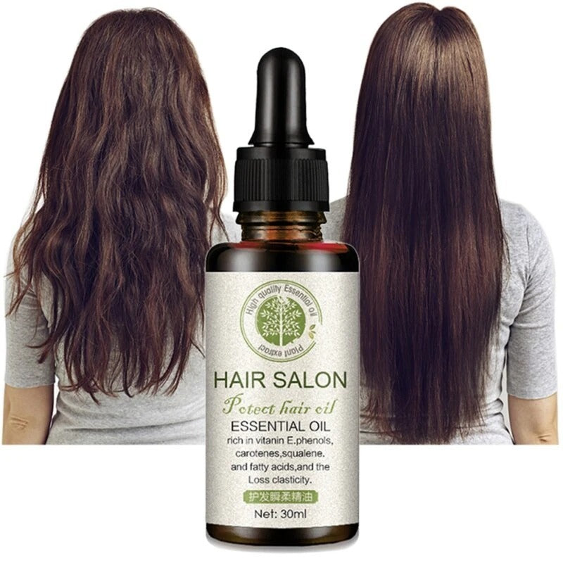 Protect Hair Oil Spray - Hair Salon Essential Oil with Vitamin E & Squalene for Elasticity & Strength