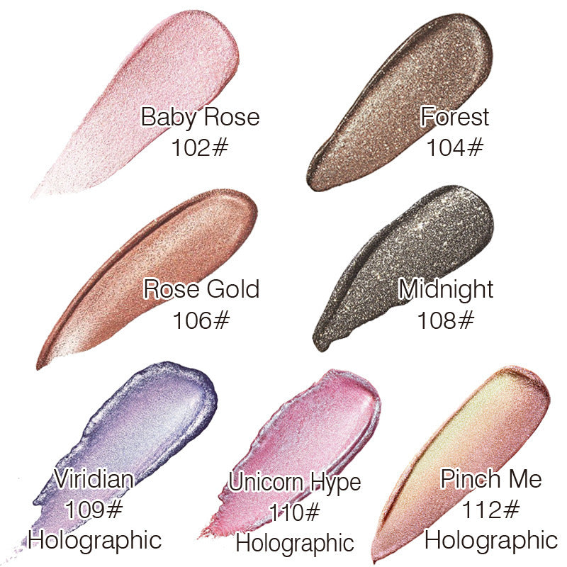 PHOERA Magnificent Metals Glitter and Glow Liquid Eyeshadow 12 Colors - Loxvira