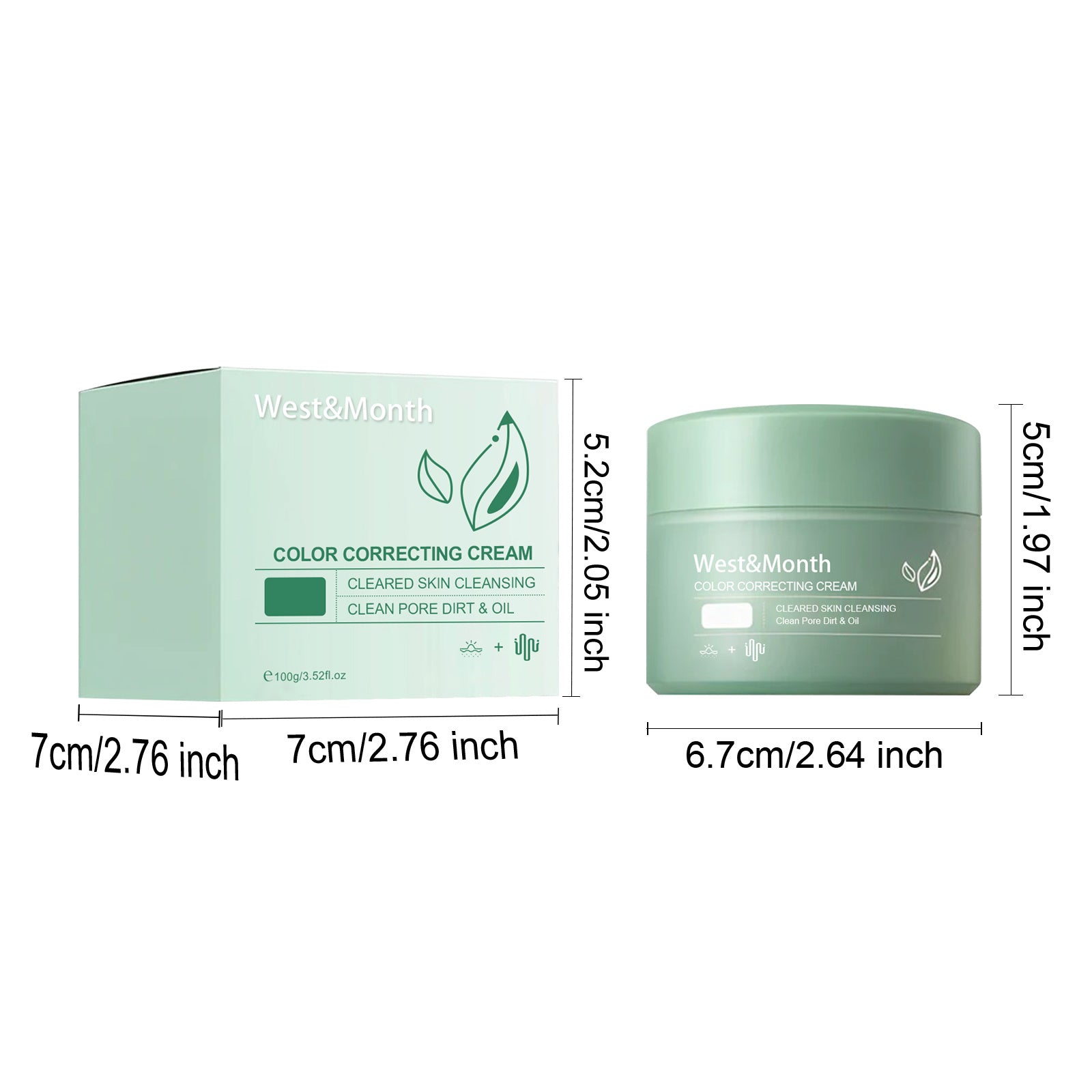 West&Month Color Correcting Care Cream – Spot Diminishing & Post-Sun Skin Recovery - Loxvira