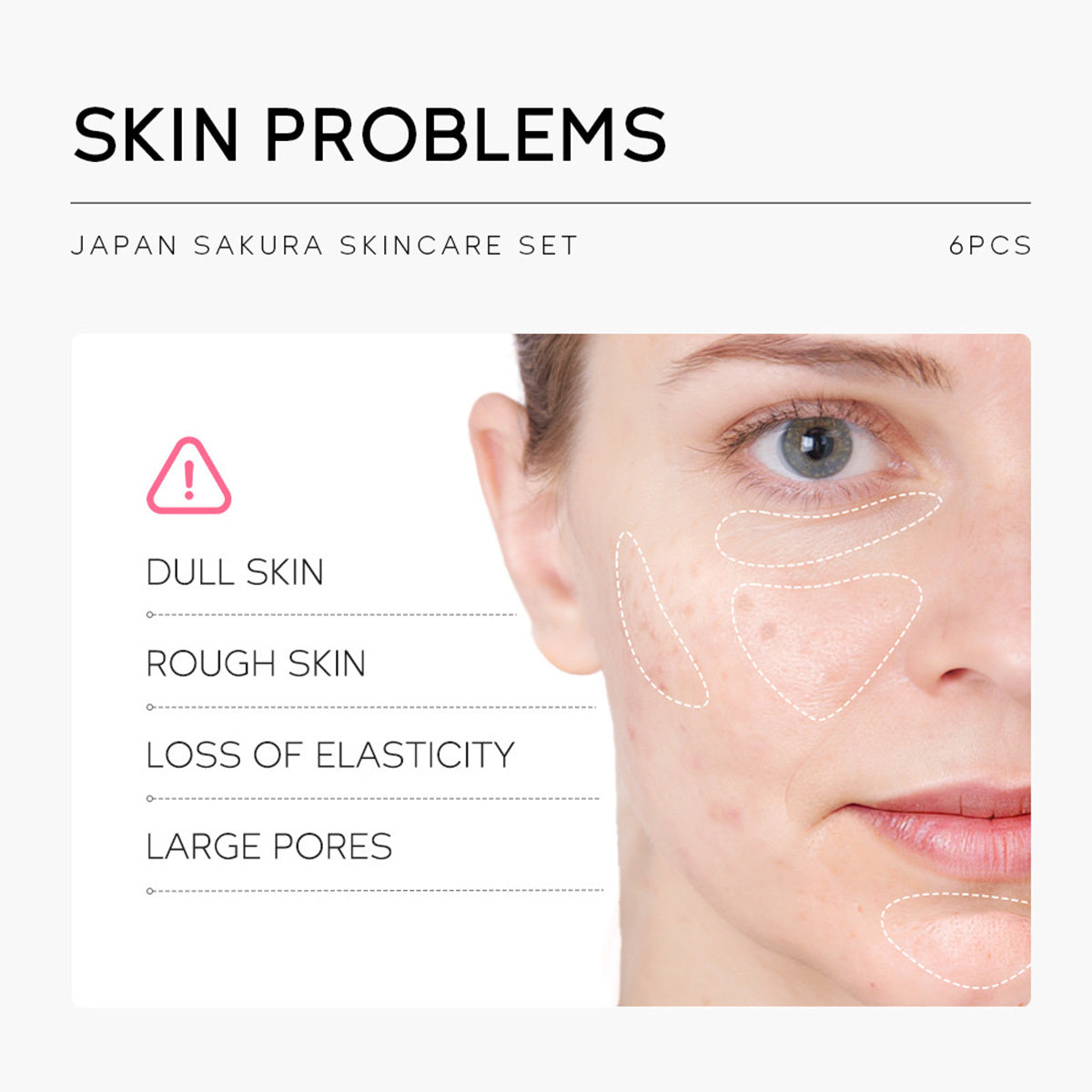 Japan Sakura Skin Care Set – 6-Piece Women’s Beauty Gift Kit with Cleanser, Toner, Serum & More, TSA-Friendly Travel Sizes - Loxvira