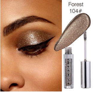 PHOERA Magnificent Metals Glitter and Glow Liquid Eyeshadow 12 Colors - Loxvira