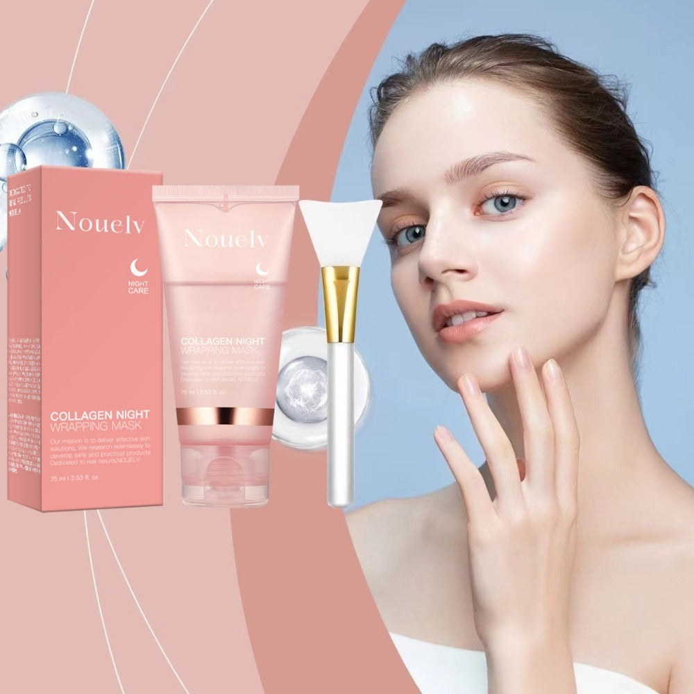 Collagen Face Mask – Firming, Hydrating & Brightening for Full-Face Rejuvenation - Loxvira