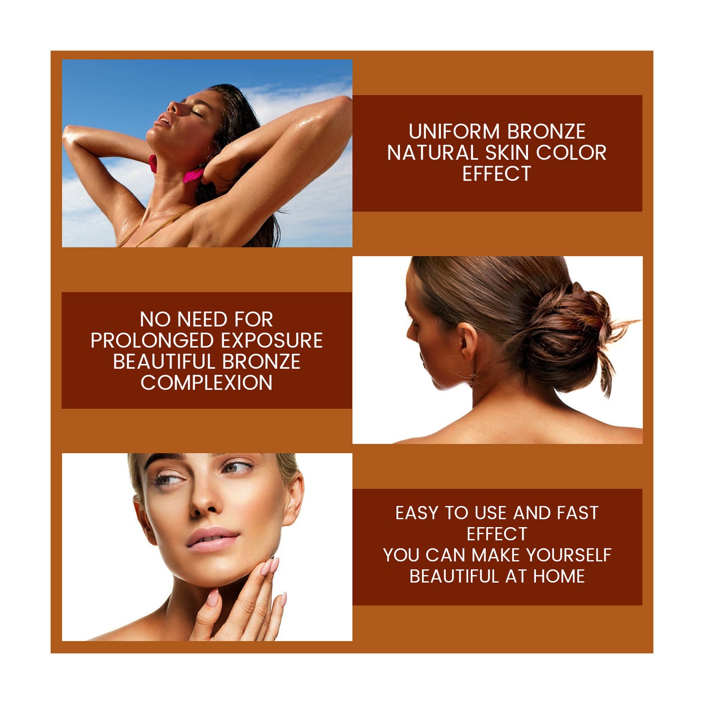 EELHOE Facial Tanning Essence – Natural Wheat & Bronzed Glow with Hydration, No Sun Needed - Loxvira