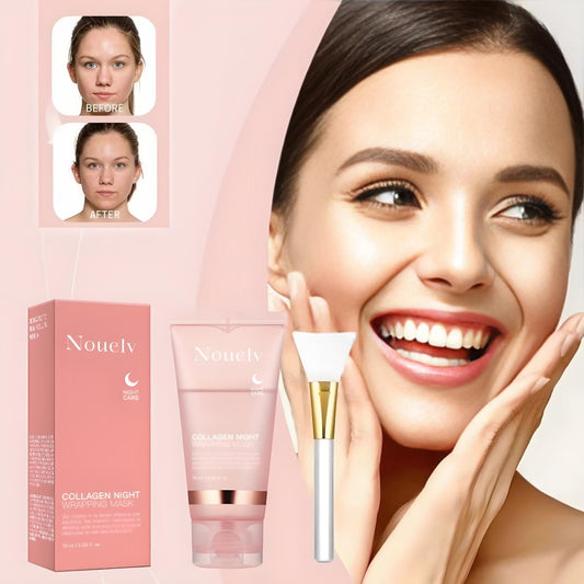 Collagen Face Mask – Firming, Hydrating & Brightening for Full-Face Rejuvenation - Loxvira