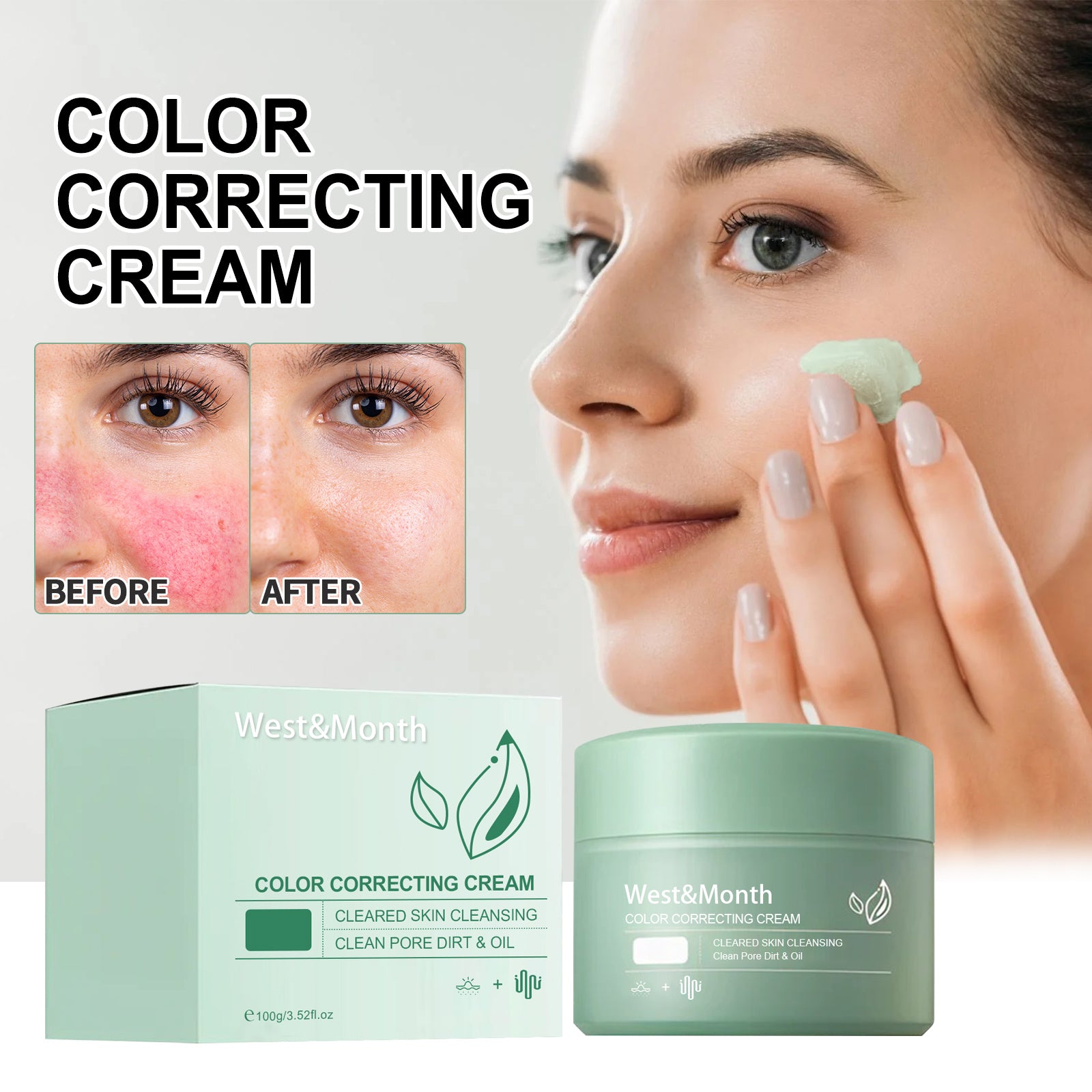 West&Month Color Correcting Care Cream – Spot Diminishing & Post-Sun Skin Recovery - Loxvira