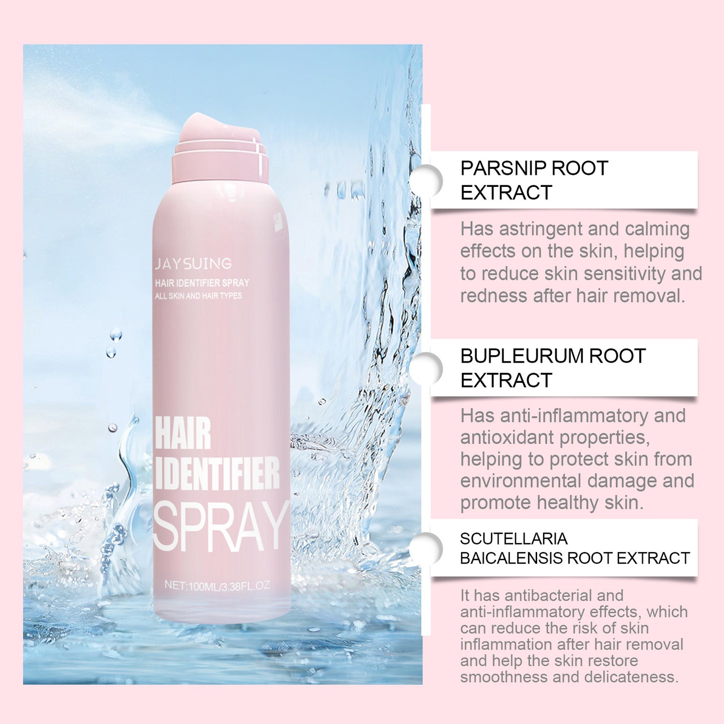 Hair Identifier Spray Set For Face Shaving Moisturizing - Loxvira