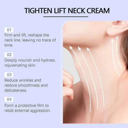OUHOE Anti-Aging Neck Cream: Visibly Smooth Fine Lines & Firm Crepey Skin with Hydrating Rejuvenation