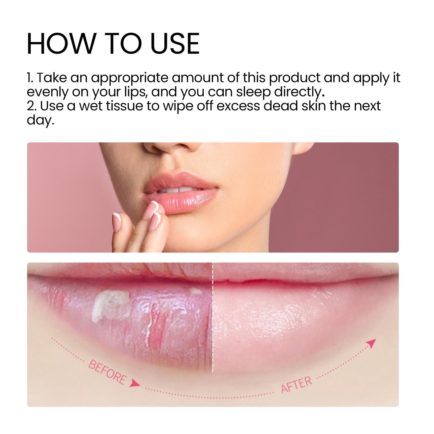 EELHOE Lip Sleeping Mask Moisturizing Hydrating Gentle Exfoliating Dead Skin Plumping Full Smooth Lip Mask - Loxvira