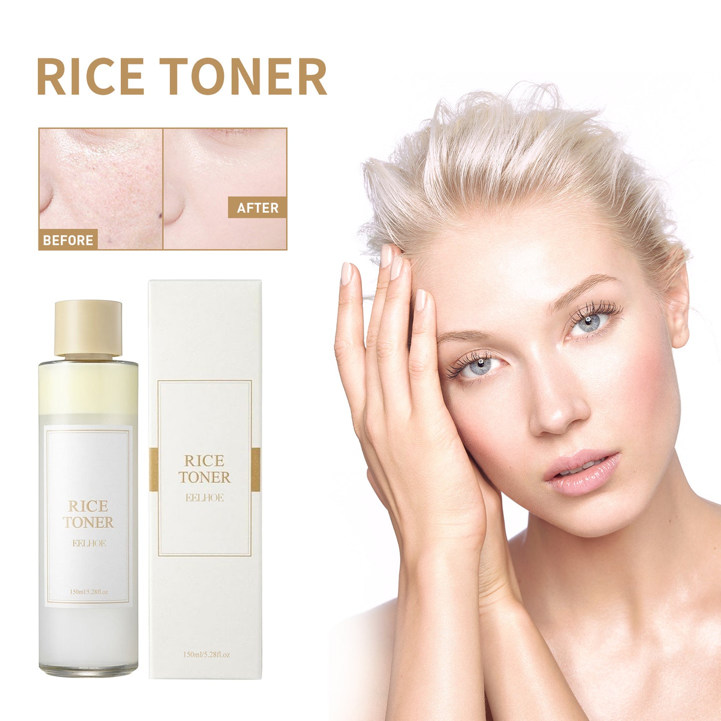 EELHOE Rice Toner Deep Hydration Repair Skin Barrier Firming & Softening Facial Toner - Loxvira
