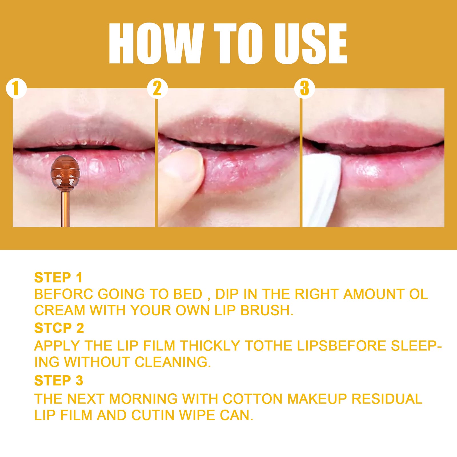 EELHOE Honey Lip Mask Moisturizing Exfoliating Lip Care Bee Lipstick - Loxvira