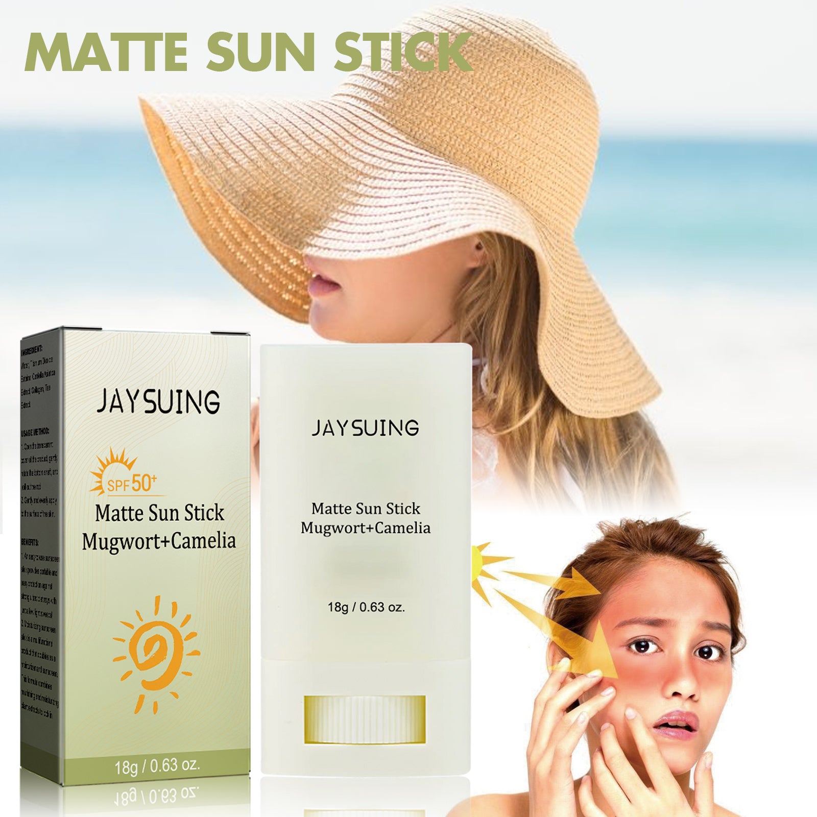 Jaysui Matte Protective Stick – UV Defense & Brightening Moisture for Summer Skin - Loxvira