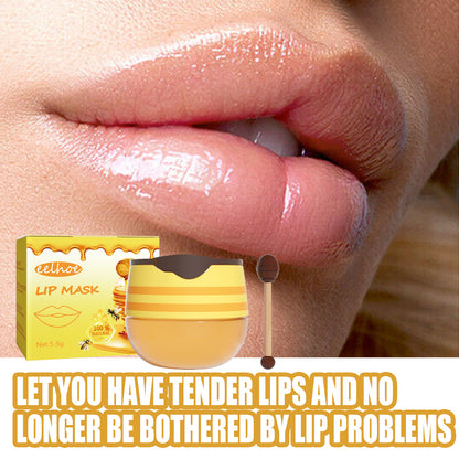 EELHOE Honey Lip Mask Moisturizing Exfoliating Lip Care Bee Lipstick - Loxvira