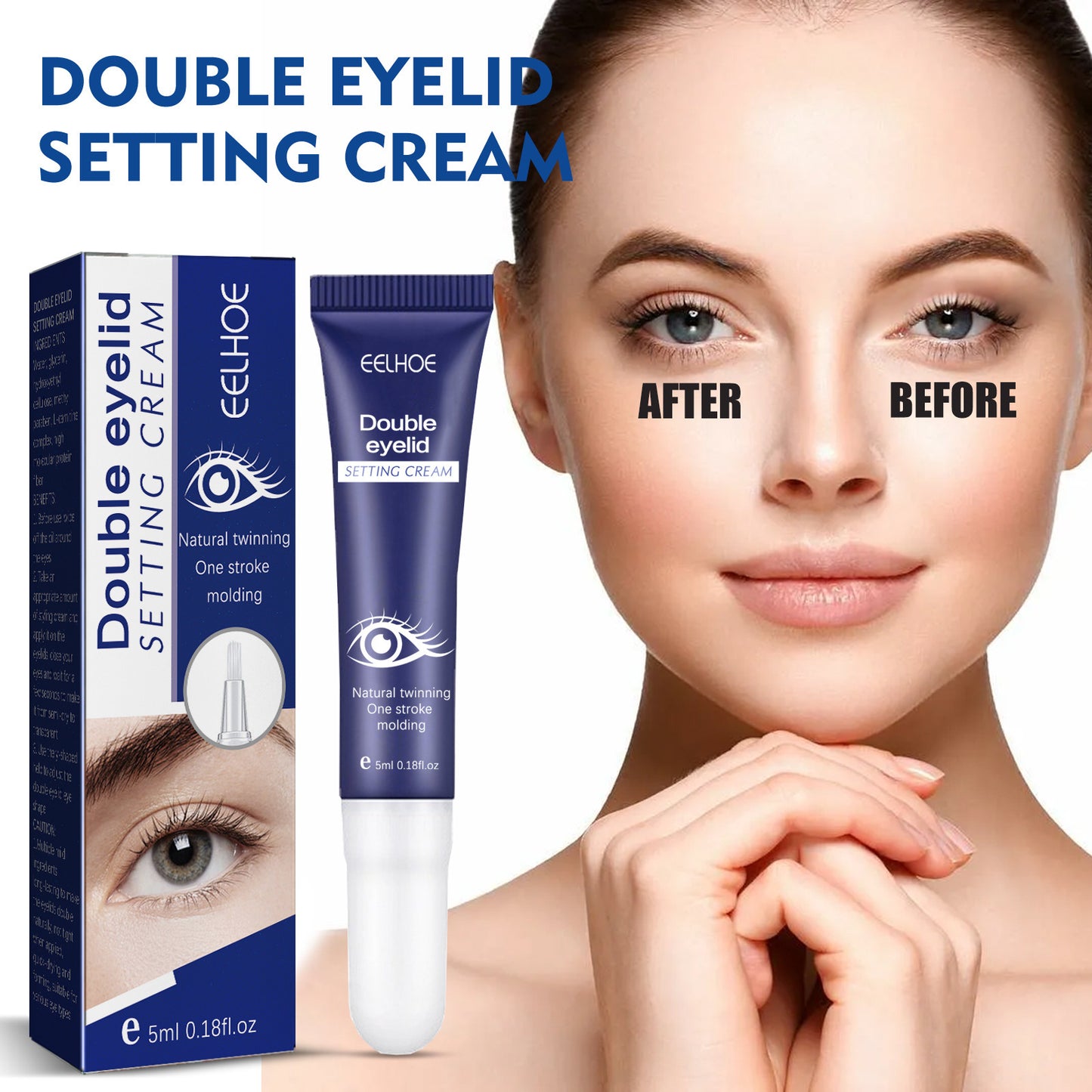 EELHOE Double Eyelid Fixing Cream – Traceless, Invisible, Waterproof, and Long-Lasting - Loxvira