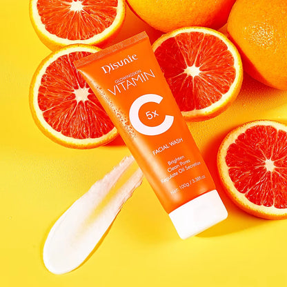 Vitamin C Amino Acid Facial Cleanser Face Glow And Cleans Whitening Brightening Oil Control Face Wash For Men Women - Loxvira