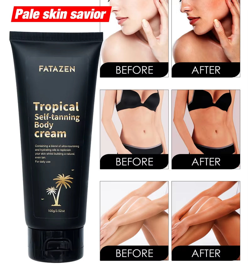 FATZAZEN Tropical Self-Tanning Body Cream - Loxvira