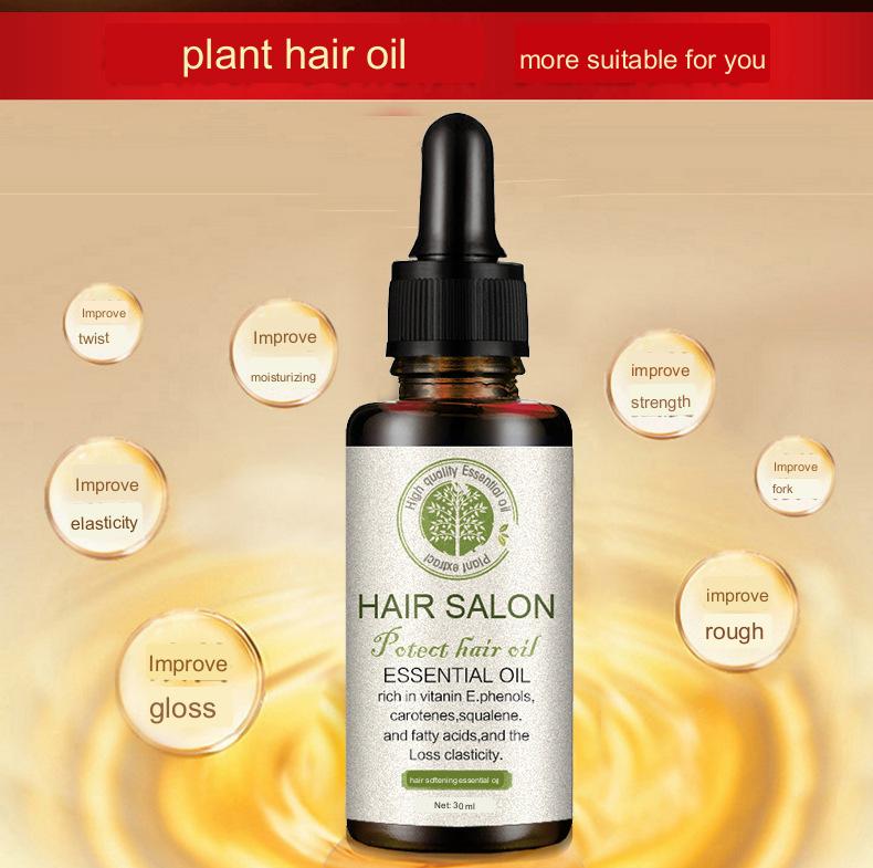 Protect Hair Oil Spray - Hair Salon Essential Oil with Vitamin E & Squalene for Elasticity & Strength