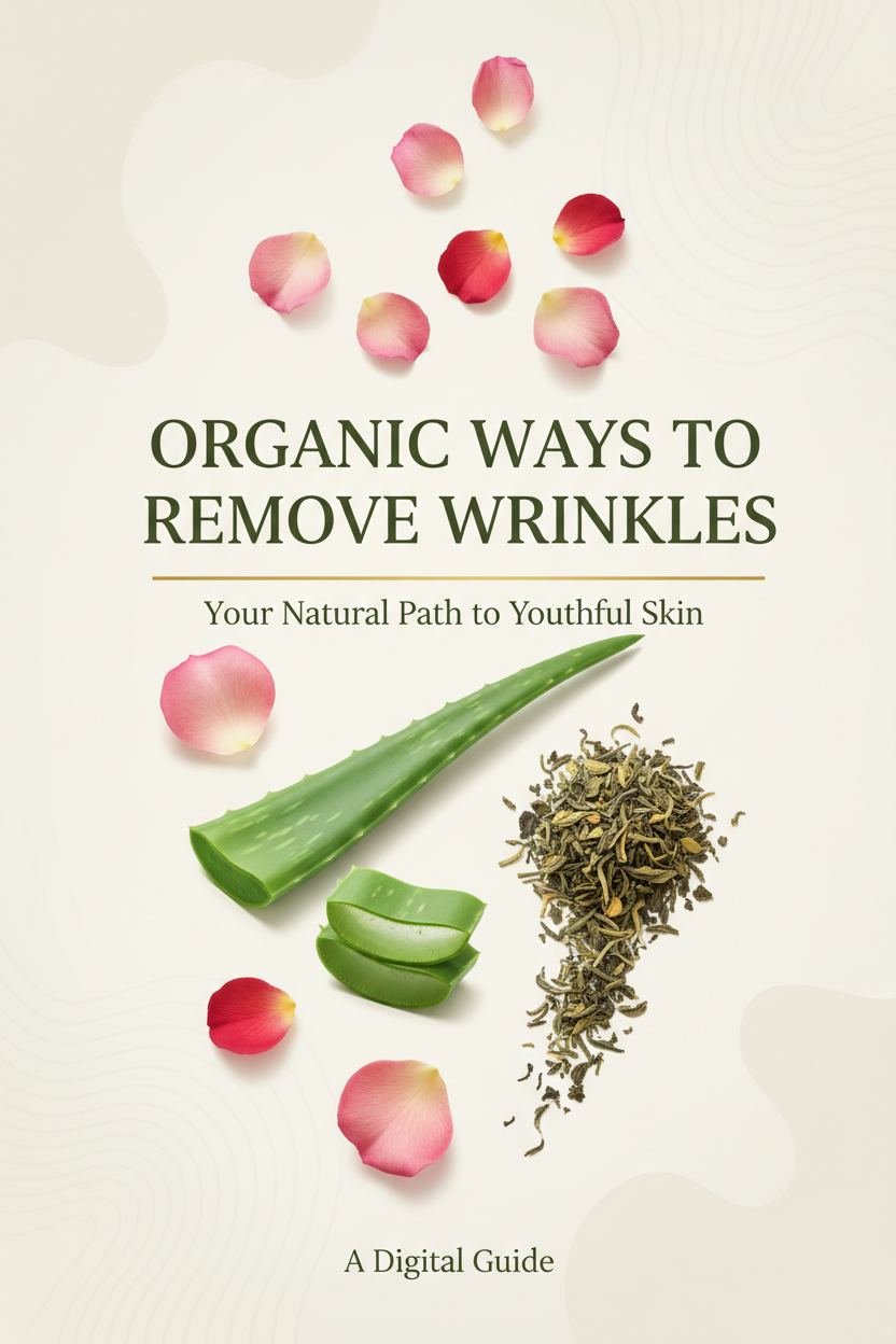 Organic Ways to Remove Wrinkles digital guide cover